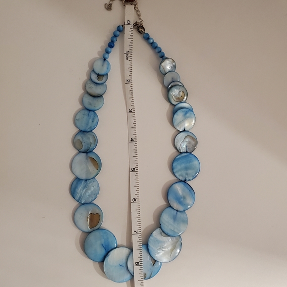 Blue Beaded Necklace - Picture 3 of 3